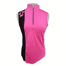 New Jamie Sadock Bright Pink & Black Sleeveless Golf Top Size S MSP$95-1