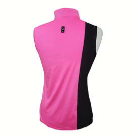 New Jamie Sadock Bright Pink & Black Sleeveless Golf Top Size S MSP$95 - 0