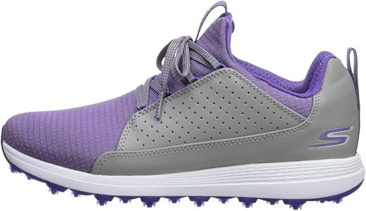 New Skechers Women's Go Golf Max Mojo Gray/Purple Size 9.5 MSP$100