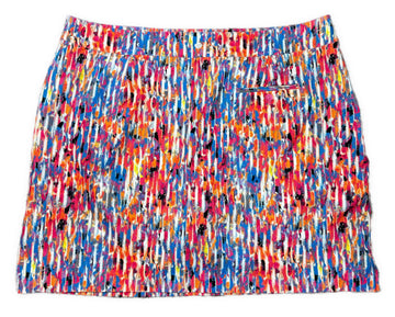 EP NY Women's Pink, Orange & Blue Patterned Golf Skort Size 18 - 0