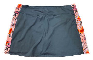Tommy Bahama Women's Gray Golf Skort w/Floral Inserts Size XL