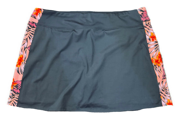 Tommy Bahama Women's Gray Golf Skort w/Floral Inserts Size XL