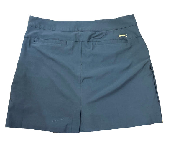 Slazenger Women's Dark Gray Golf Skort w/Yellow Accents Size 8