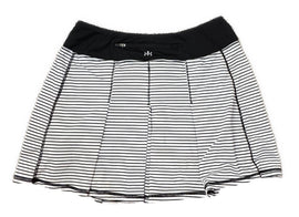 Kyodan Women's Black & White Striped Pleated Short Skort Size S - 0