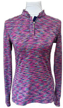 EP NY Women's Rainbow Horizontal Line Patterned Golf Pullover Size XS-1