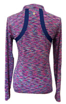 EP NY Women's Rainbow Horizontal Line Patterned Golf Pullover Size XS-2