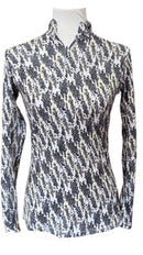 EP NY Mini Leopard Print Blue, Black & Yellow Sun Shirt Size XS-1