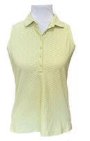 Calia Women's Renew Sleeveless Golf Polo - Lime Size S-1
