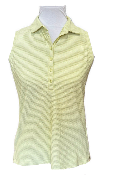 Calia Women's Renew Sleeveless Golf Polo - Lime Size S