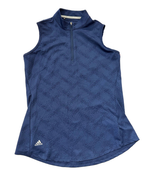 Adidas Women's Navy Glitter Dot Print Sleeveless Top Size S