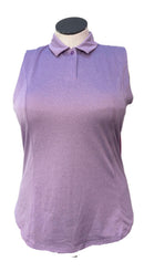 Callaway Lavender Heather Sleeveless Polo Size L-1