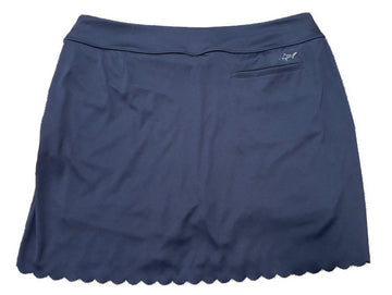 Greg Norman Navy Layered Scalloped Golf Skort Size L MSP$79 - 0
