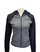 Women's Nike Dri-Fit Full-Zip Hooded Gray/Black Jacket Size S-1
