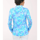 New Anthony's Brushstroke Hearts Cooling UPF50+ Mock Neck Sun Shirt Size XL-2
