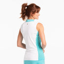New Women's EP NY Sleeveless Color Block Golf Polo Shirt with Quarter Zip MSP$80-3