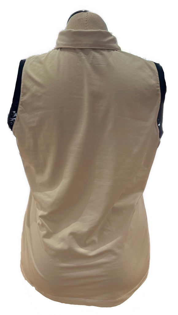 Nike Golf Women's White Sleeveless Top w/Navy Outlining Size XL