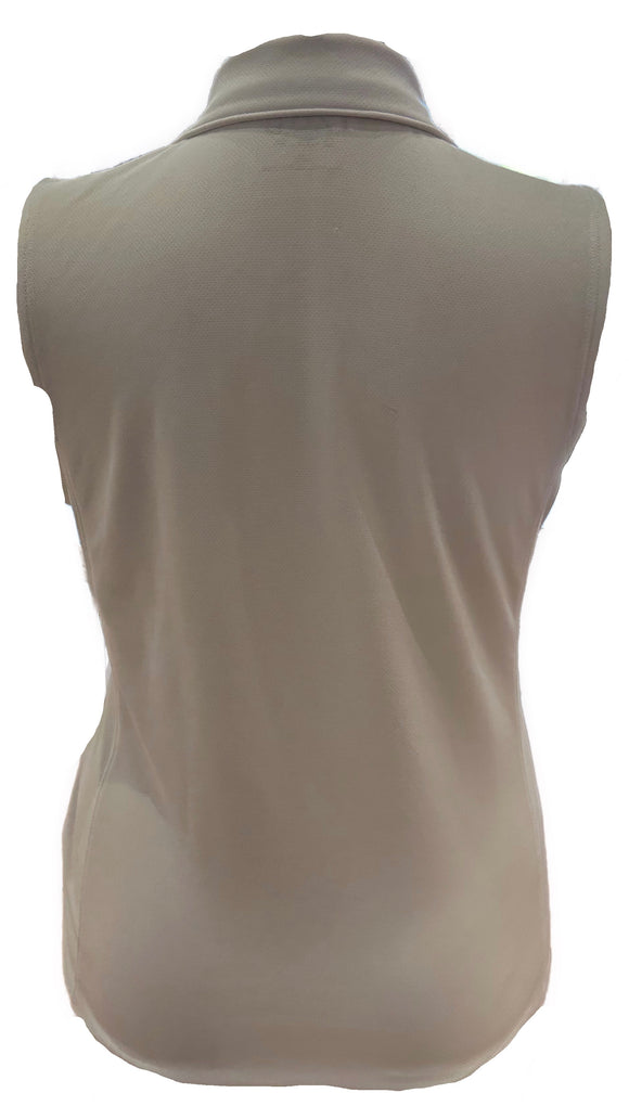 New Izod Women's White Sleeveless Golf Top w/Golf Ball Accents Size L MSP$56