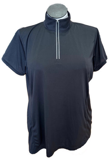 EP NY Women's Black Short Sleeve Golf Polo Size XXL