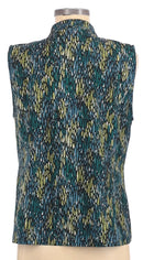 Zenergy Green Patterned Vest Size M-2
