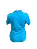 New Tzu Tzu Women's Short Sleeve Lucy Top in Blue Lagoon Size XL MSP$99-2