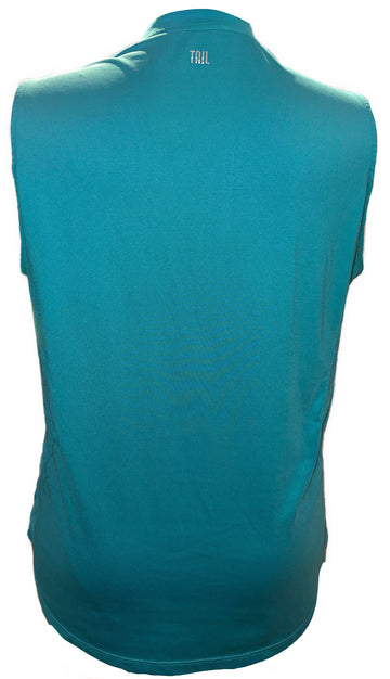 Tail Women's Solid Teal Sleeveless Golf Top Size XXL - 0