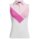 New G/Fore Women's Multi V Sleeveless Golf Polo Size L MSP$110-1