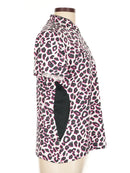 Tail Women's Joli Cheetah Print Short Sleeve Golf Top Size L MSP$93-2