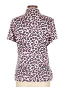 Tail Women's Joli Cheetah Print Short Sleeve Golf Top Size L MSP$93-3