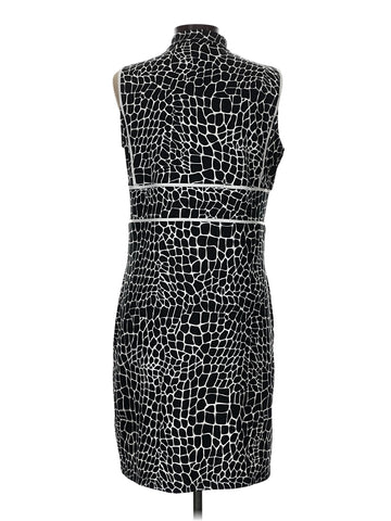 Tail Women's Black & White Patterned Sleeveless Golf Dress Size L - 0