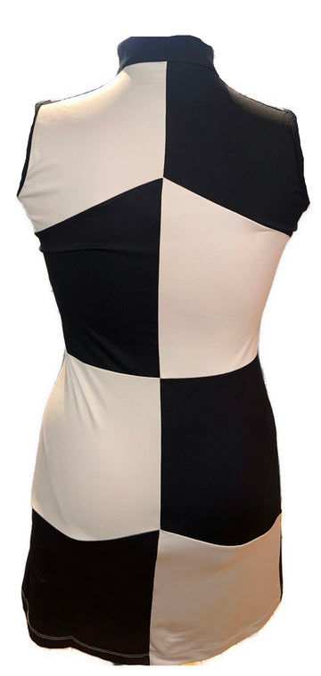 Tail Women's Black & White Patterned Golf Dress Size S - 0