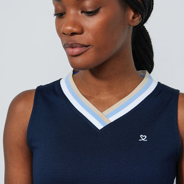 New Daily Sports Sicaya Navy Sleeveless Golf Dress MSP$150 - 0