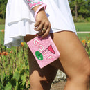 New Pink "Golf" Beaddie Wristlet-3