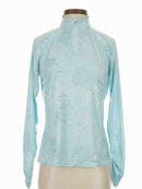 G/Fore Women's Stamped Floral Tech Jersey Pullover Size S MSP$155-2