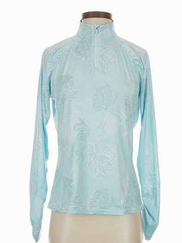 G/Fore Women's Stamped Floral Tech Jersey Pullover Size S MSP$155 - 0