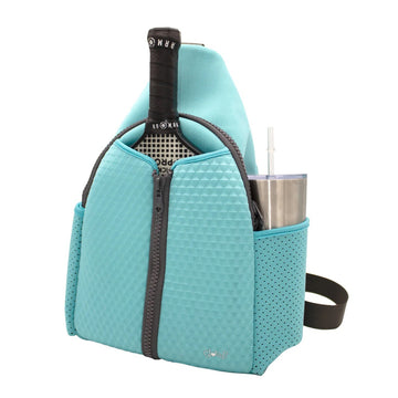 New Glove It Capri Blue Neoprene Pickleball Sling Bag MSP$79