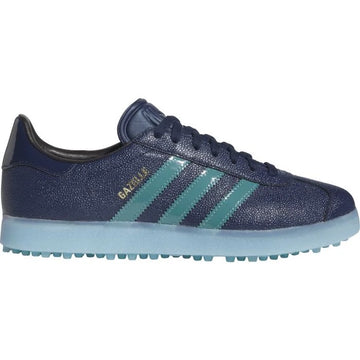 New Adidas Women's Gazelle Golf Lux Shoes -Indigo/Teal MSP$140