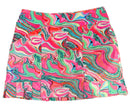 Tzu Tzu Pink & Green Wavy Patterned Golf Skort Size M-1