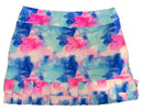 Tzu Tzu Women's Blue & Pink Watercolor Print Golf Skort Size M-2