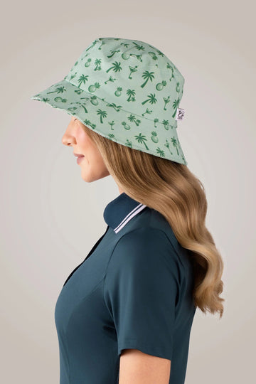 New Glove It April Palms Bucket Hat MSP$48 - 0
