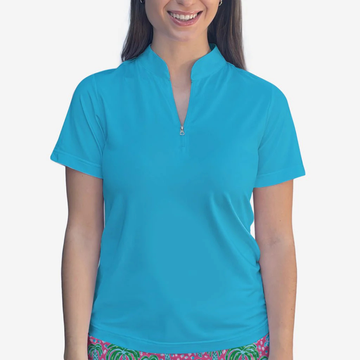 New Skort Obsession Polo Quarter Zip Top
