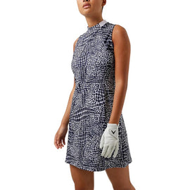 J.Lindeberg Nena Print Sleevelss Golf Dress - Navy Size S MSP$155