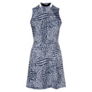 J.Lindeberg Nena Print Sleevelss Golf Dress - Navy Size S MSP$155-3