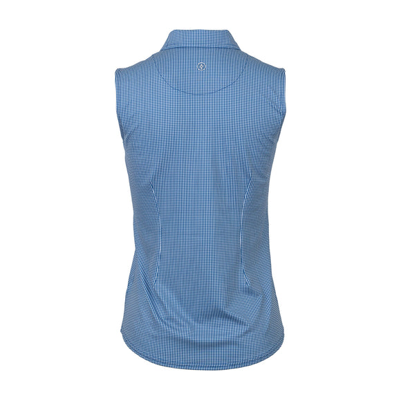 New Jofit Women's Sleeveless Top - Seafarer Check MSP$98