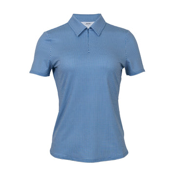 New Jofit Women's Mia Polo - Seafarer Check MSP$99