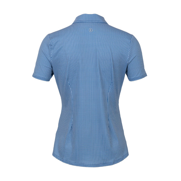 New Jofit Women's Mia Polo - Seafarer Check MSP$99