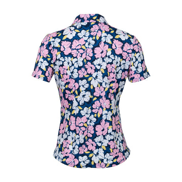 New Jofit Women's Mia Polo - Sea of Flowers MSP$99 - 0