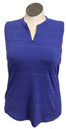 Slazenger Women's Indigo Heathered Sleeveless Golf Top Size XL-1