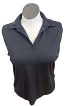 Lady Hagen Women's Solid Black Sleeveless Golf Top Size XL-1