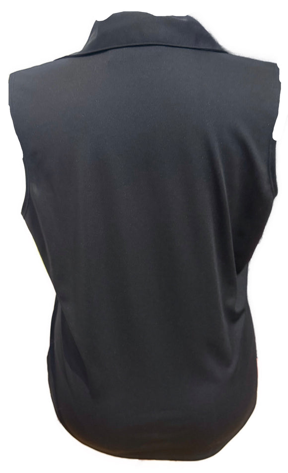 Lady Hagen Women's Solid Black Sleeveless Golf Top Size XL