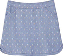 Pter Millar Dominoes Print Alice Petal Hem Skort Size M MSP$99-1